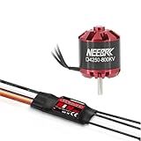 CUIPPWRJ 4250 Brushless Outrunner Motor 600KV 800KV with 60A V2 ESC Compatible with Racing Drones RC Aircraft Fixed-Wing Models(800KV with 60A V2)