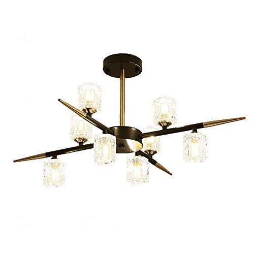 Lustre industriel 8 lumières Sputnik pour éclairer la salle à manger