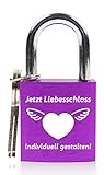 🔐 LIEFERUMFANG: Sie erhalten von uns ein graviertes Vorhängeschloss mit einer Gesamthöhe von ca. 75 mm, einer Bügelstärke von 6,5 mm und einer Bügelinnenhöhe von 28 mm. Der Schlosskörper misst ca. 38 x 19 x 40,5 mm. Ein Qualitätsprodukt hergestellt in Deutschland, geliefert mit 2 Schlüsseln