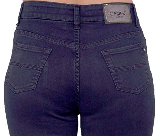 Image of FCK-3 Stretchable Denim Pencil Fit Regular Fit High Waist Jeans for Women