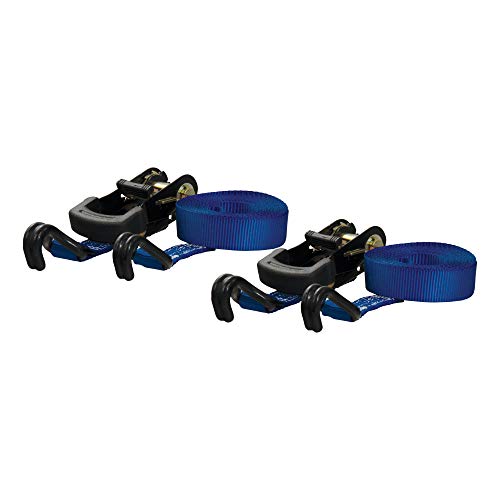 Curt 83020 1-Inch X 16-Foot Blue Nylon Ratchet Straps, 2,200 Lbs. Break Strength, 2-Pack #TOP7