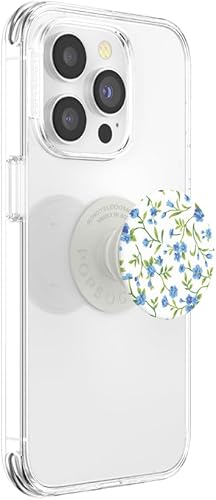 Miniatura 2 de PopSockets Agarre para teléfono con soporte expandible, agarre adhesivo - azul pálido