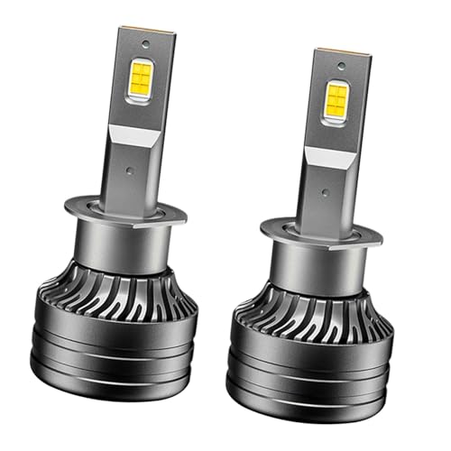 Fxzqgnh 2 Piezas Bombilla Principal Delanteros LED Automóvil Lámpara Sustitución Aluminio Instalación Sencilla Adecuado para Conducción, Style a