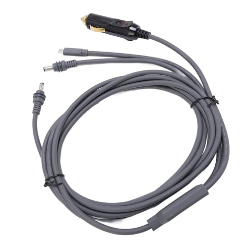 Cable de alimentación para coche Topiky de 15 metros con adaptador de encendedor de 12V/24V
