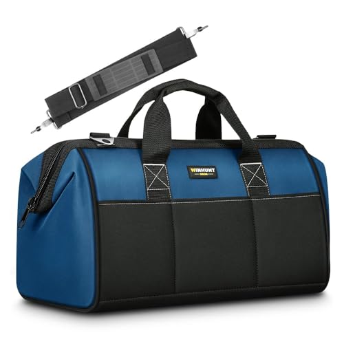 WINHUNT Werkzeugtaschen, weit offener Werkzeug-Aufbewahrungs-Organizer für Heimwerker und Geräteaufbewahrung, 44 x 22 x 29 cm,18 Zoll
