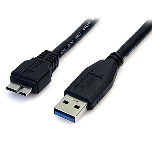 StarTech.com Cable 50cm USB 3.0 Super Speed SS Micro USB B Macho a USB A Macho Adaptador - Negro - Cable USB (3.0, USB A, Micro-USB B, 20 cm, 22,5 cm, 1 cm)