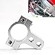 LONGHAO Lenkungsdämpfer Motorrad Stabilisator Montageset - Universal-Stoßdämpfer Mit Rohrschelle Zubehör - 26/27 Mm Lenkungsstabilisatorhalterung