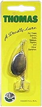 Thomas Spinning Lures Special Spinn 1/4 Nickel/Gold Fishing Equipment