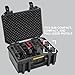 Pelican Vault v300-5 Pistol Case with 19 Magazine Wells - Vertical Pre-Cut Foam Handgun Case (OD Green)