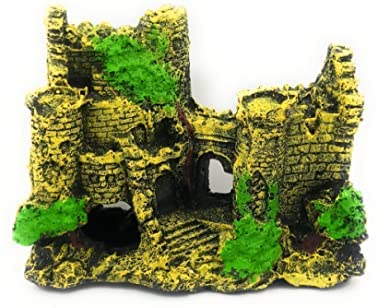 Mistletoe Haunted Old Fort Aquarium Decoration Ornaments | Realistic and Vivid Design for Fish Tanks (17 x 5 x 13 cm) | Suitable for All Water Types (B09N7PD8R8) Amazon Price History, Amazon Price Tracker