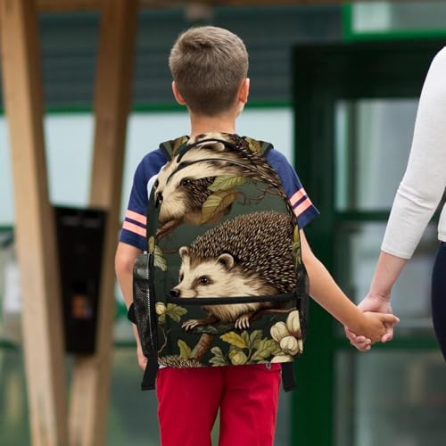 Sac à dos de jour hérisson avec trousse pour l'école et les sorties - 6