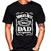 CGVEKV World´s Best No. 1 Dad Daddy Father Day giftsT-Shirt Black (US, Alpha, Large, Regular, Regular, Black)