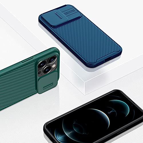 Image of iPhone 13 Pro Case with Camera Cover,Slim Fit Thin Polycarbonate Protective Shockproof Cover with Slide Camera Cover, Upgraded Case for Apple iPhone 13 Pro (Green)
