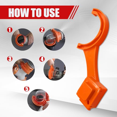Image of Zufoty 2 PCS RV Sewer Hose Wrench, Multi Purpose Fittings Wrench to Connect and Disconnect Sewer Hoses, Fits Most 3 Inch and 4 Inch Male /Female RV Sewer Caps, RV Accessories
