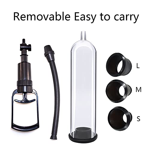 Penispumpen 18Cm Erektion Penispumpe Herren Vakuumpumpe Penis Erektion Penisvergrößerung Mit Kolbengriff Für Männer Effektives Penis- Und Potenz-Training - Image 5