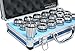 Accusize Industrial Tools - Precision ER32 Collet Set, 18 Pcs, Sizes 3/32'' to 25/32'', High Accuracy, Durable Storage Box, 0223-0880
