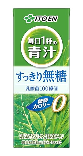 伊藤園 大麦若葉 毎日1杯の青汁 すっきり無糖 200ml×24本 紙パック (エコパック)