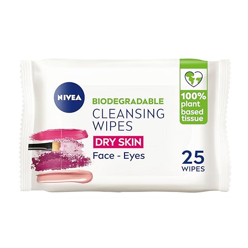 NIVEA 25 toallitas desmaquillantes biodegradables 3 en 1