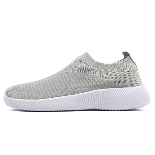 Image of DLWKIPV Womens Slip on Walking Tennis Shoes for Women Work Running Athletic Gym Sports Sneakers Lightweight Casual Shoe