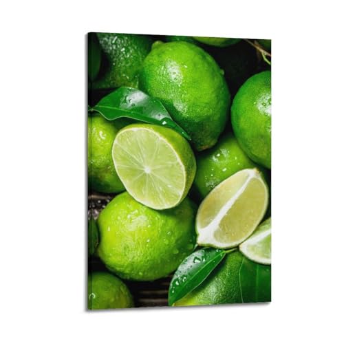Poster fruits verts ZHOUKEG 50 x 75 cm pour créer un salon nature