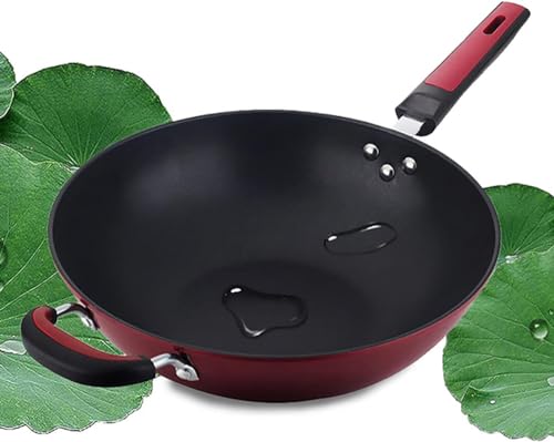 Wok de Hierro Fundido con Tapa de Vidrio Templado 34cm miniatura 3