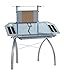 Studio Designs Futura Tower, Silver/Blue Glass