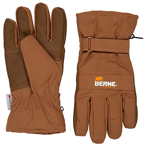 Berne Men's Insulated Work Glove, XXXX-Large Regular, Brown Duck