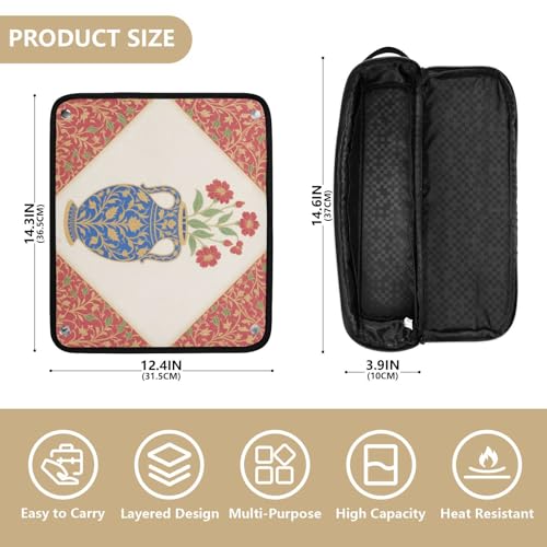 Bolsa de viaje para herramientas de cabello resistente al calor miniatura 4