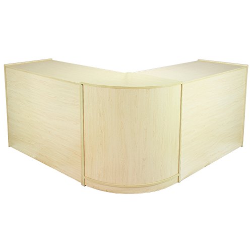Image of MonsterShop Zodiac Shop Counter Cabinets & Retail Display Showcase Set, Maple, Melamine MDF