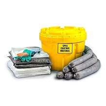 ESP SK-U20 34 Piece 20 Gallons Universal Absorbent Ecofriendly Spill Kit, 20 Gallons Absorbency, Yellow
