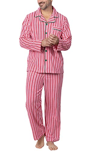 Pajamagram Christmas Pajamas For Men - Warm Mens Fleece Pajamas, Red/White, Xxl #TOP6