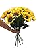 Charmly Artificial Sunflowers 5 Pcs Long Stem Fake Sunflowers Artificial Silk Flowers for Home Hotel Office Wedding Party Garden Decor 23.5'' High