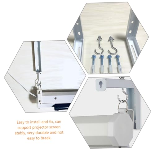 Soporte de techo para pantalla de proyector en pack de 2 unidades de metal resistente 2