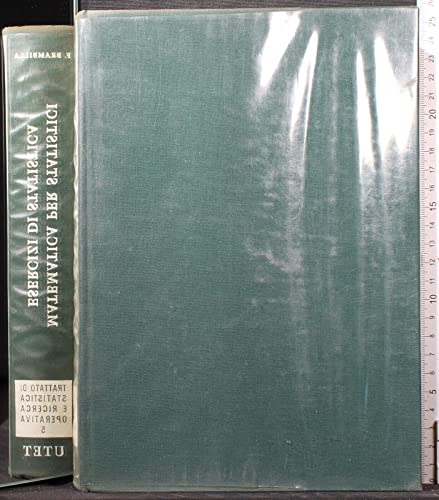 Trattato di statistica V. Matematica per statistici..