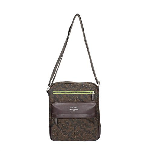 Sac bandoulière homme Guess HM2674 marron COF petit format 10 cm