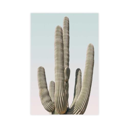 Toile de cactus du désert : créez un salon bohème et lumineux
