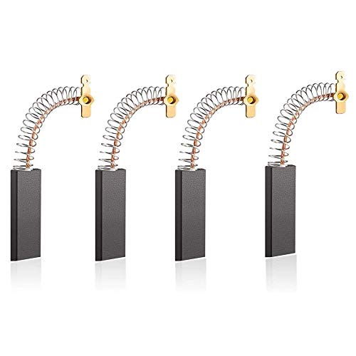 Voarge 4Pcs Escobillas de carbón de herramienta eléctrica Escobilla Escobillas de carbón para lavadora para lavadora de motor