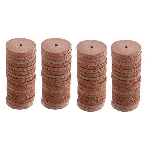 Image of 100pcs Dental Silicone Polishing Wheels Lab Jewelry Polishing Disc, Brown