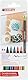 Edding 4200 Feutre pointe pinceau pour porcelaine - multi-couleur - 6 stylos - pointe pinceau 1-4 mm - peindre et décorer la céramique, porcelaine - va au lave-vaisselle, encre opaque, séchage rapide