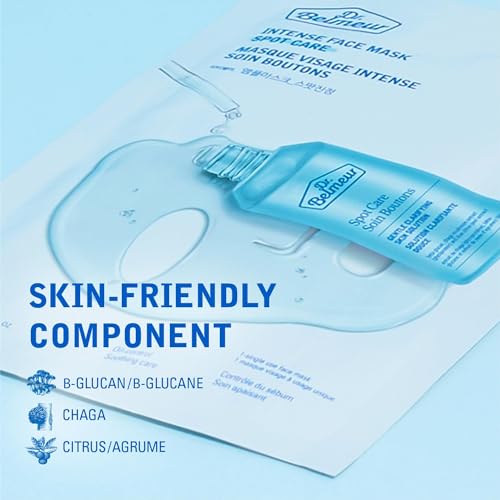 Dr. Belmeur Spot Care Face Mask Set - 5 Packs, Hydrating Sheet Masks - Image 4