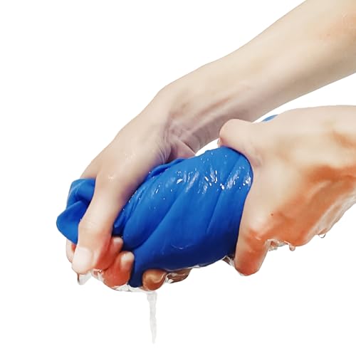 Image of Quick-Dry Dog Towels Cat Towels - Dries Cats Dogs Fast - Easy to Wring Out & Reuse Shammy Bath Towels 1PCS Blue Suitable for Pets Dogs Cats (S 17 * 13inch Small cat)