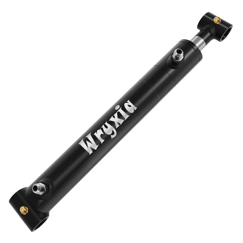 Double Acting Universal Hydraulic Cylinder, 2900-3600 PSI Hydraulic Cylinders Chrome Plated Piston Rod (Stroke 16"; Pin 1.0")