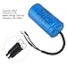 Vikye CD60 Run Capacitor 250V AC 200uF 50Hz/60Hz with Wire Run Round Capacitor for Motor Air Compressor, Compressors and Motors - Heat Resisting, Low Leakage, Low Loss and Low Impedance