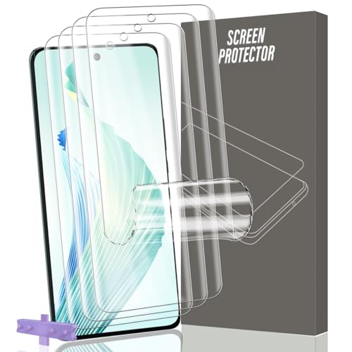 Gelaasso 4 Stück für Honor Magic 6 Lite Schutzfolie [Nicht Panzer Schutz Glas], TPU Folie, Leicht Installation, Vollständige Abdeckung Bildschirmschutzfolie, Anti-Kratzer HD Klar Bildschirmfolie