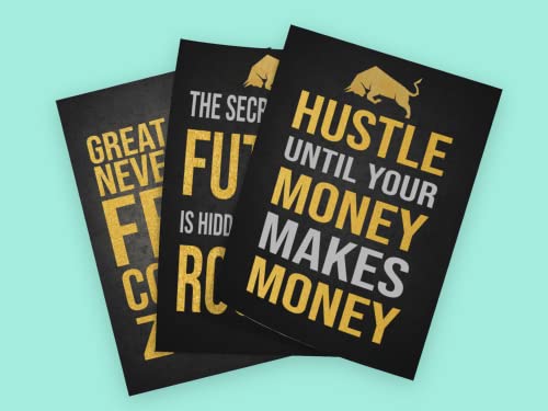 Image of Stockmarket Motivation Poster Trading For Traders Sharemarket Intraday Trading Trade Tradingsetup For Trader Forex Stock Market Stickers Pack Of 4(Multi) - Paper