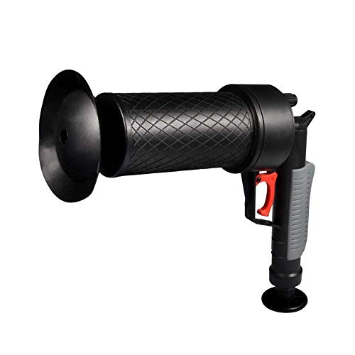 Limpiador de desagüe a presión de aire, de Zerich, herramientas desatascadora para fregadero, inodoro, baño, ducha, cocina, tubería obstruida, lavabo, bañera, con 4 ventosas, #5111, color azul