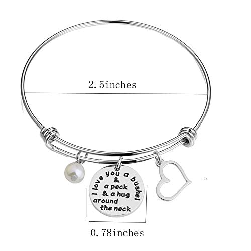 I Love You a Bushel and a Peck Mom Bracelet Grandmother Bracelet Mother's Day Jewelry2