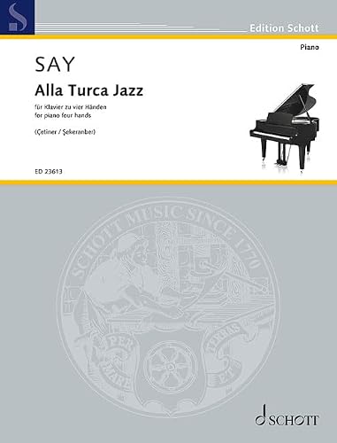 Alla Turca Jazz: Fantasia on the Rondo from the Piano Sonata in A major K. 331 by Wolfgang Amadeus Mozart. op. 5b. piano (4 hands).
