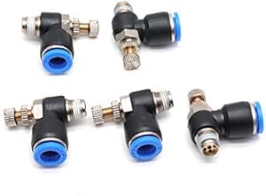 12 Pezzi 5/32" Dritto Push Per Collegare Raccordi Pneumatici, 2 Vie In Plastica A Sgancio Rapido PU Air Line Adapter (12 Mm - Foto 4