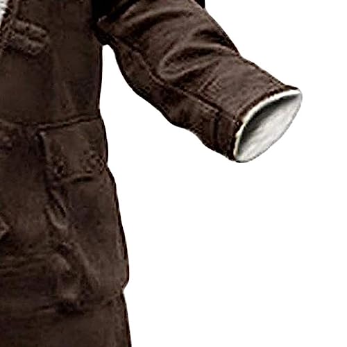 Chaqueta de cuero sintético para hombre talla 5X-Large marrón miniatura 6